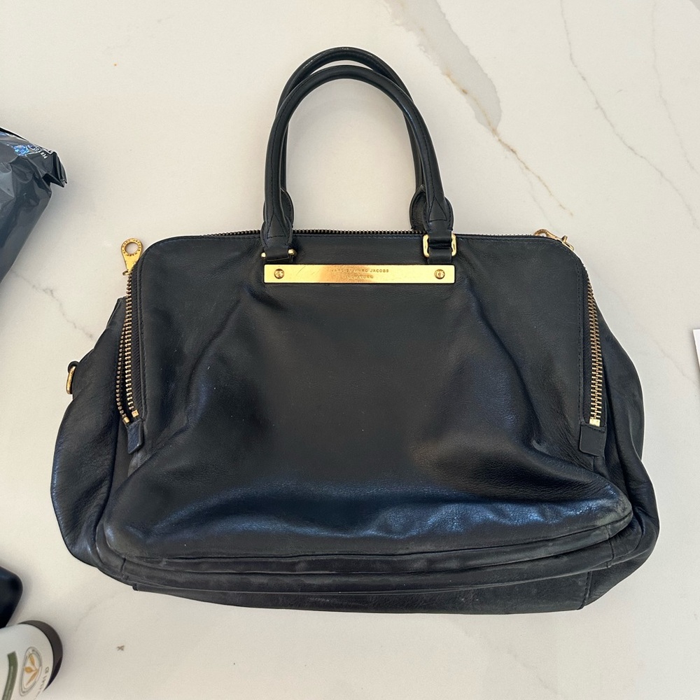 Used black leather Marc by Marc Jacobs satchel